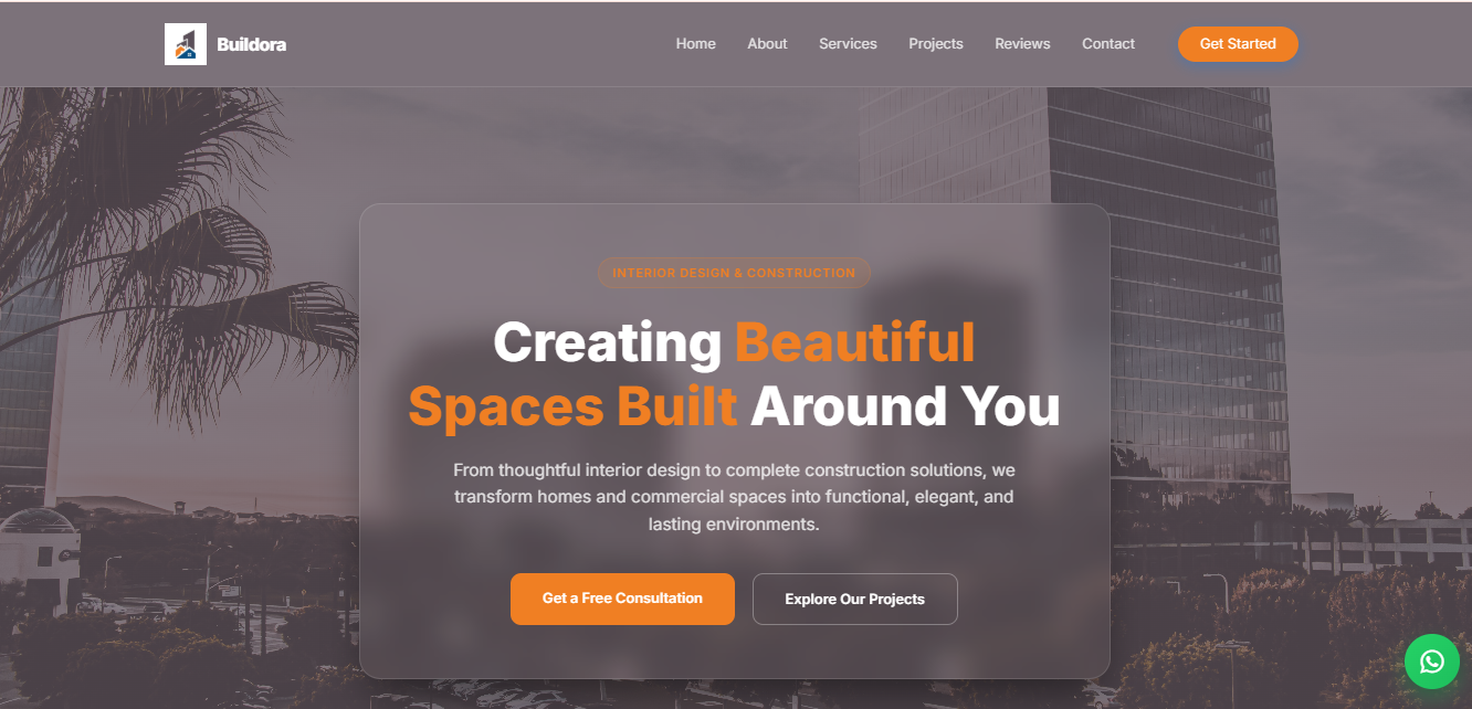 Buildora Interior & Construction Website Template